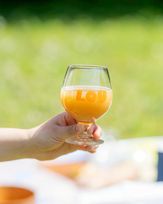 LOU BEER GLASS