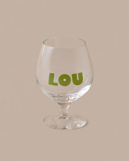 LOU BEER GLASS