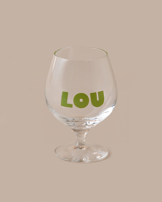 LOU BEER GLASS