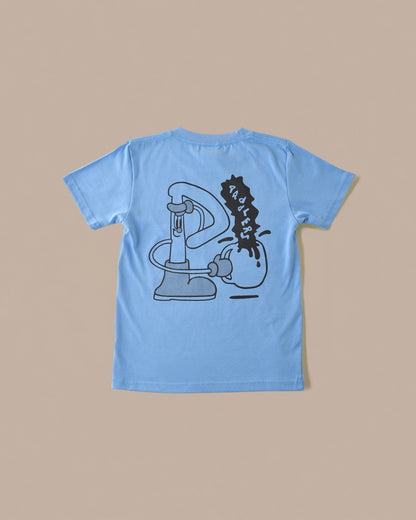 BIG "P" T- SHIRT (kids) (Saxe Blue)