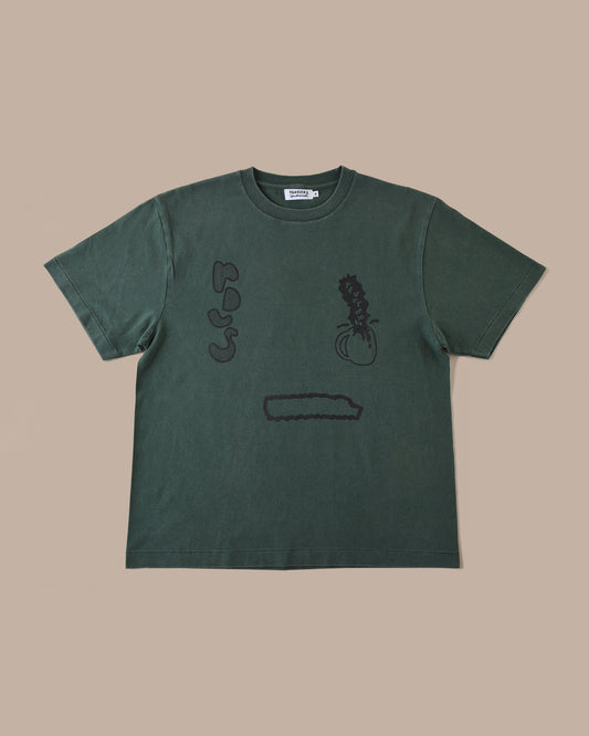 BIG "P" T- SHIRT (Fade Green)