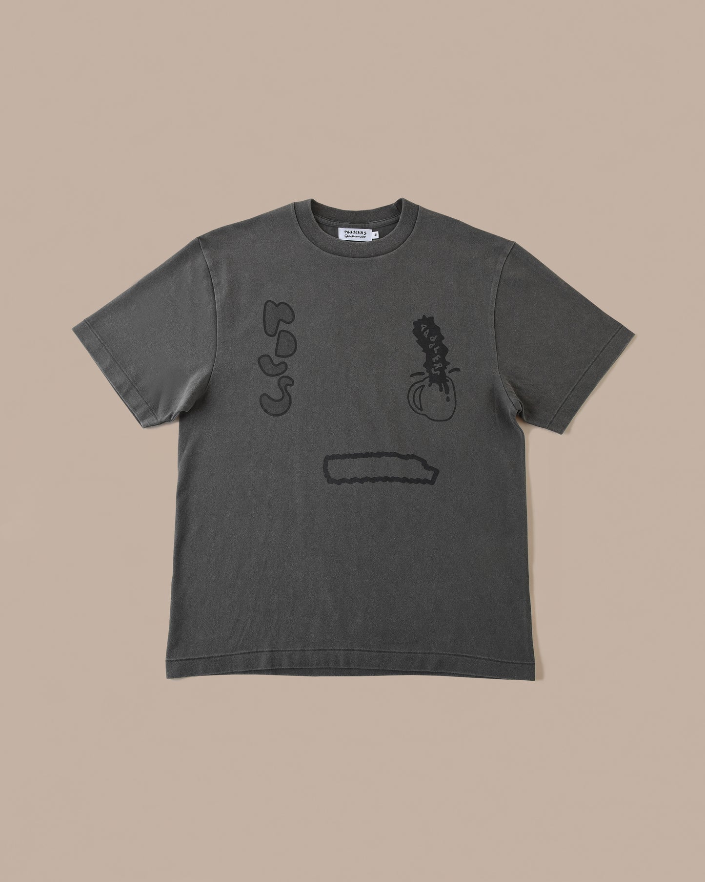 BIG "P" T- SHIRT (Fade Gray)