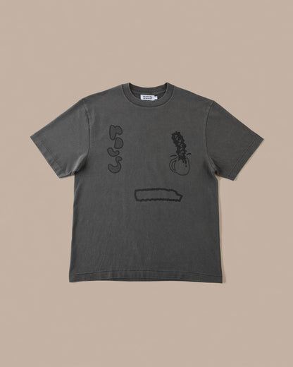 BIG "P" T- SHIRT (Fade Gray)